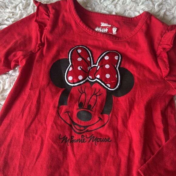 Disney’s Minnie Mouse Long Sleeve & Short Sleeve Bundle Set Size 4T - Picture 5 of 5
